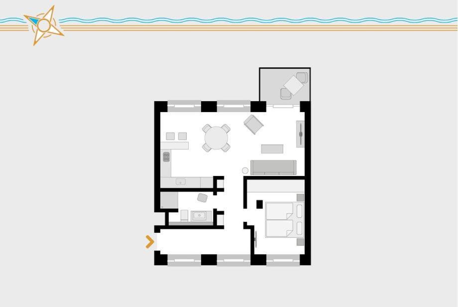 בינץ Duenenresidenz Prora - Ferienwohnung Mit Meerblick, 1 Schlafzimmer Und Balkon Np-322 מראה חיצוני תמונה